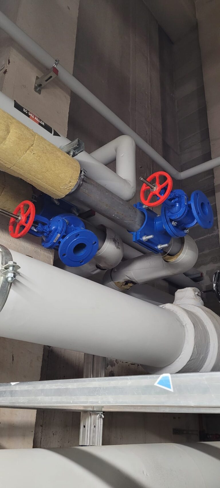 Piquages en charge DN65 sur DN100