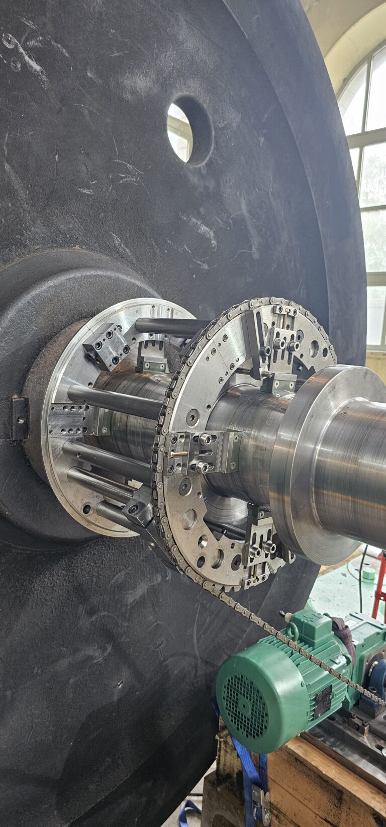 Réparation arbre turbine